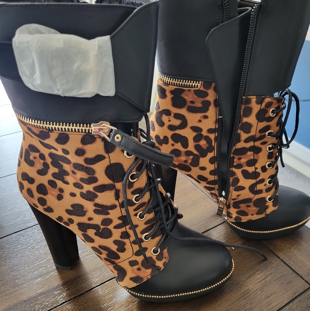 Leopard Booties - Picture 3 of 6